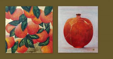 mary wallace art orange