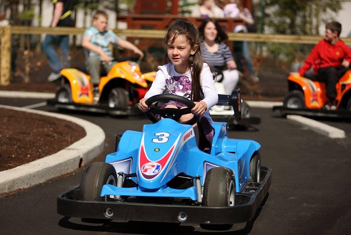 Kids on go karts in the Ashdown